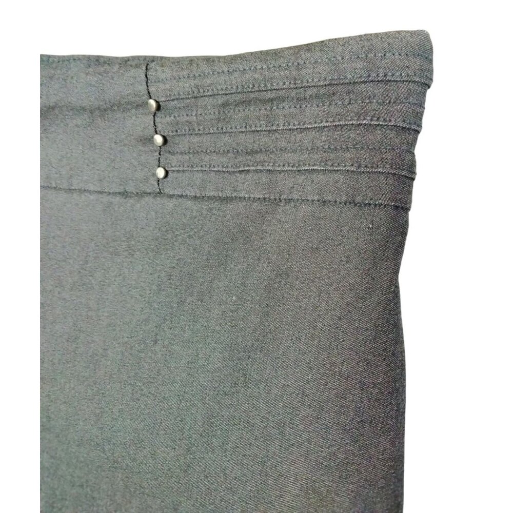 JM Collection Size XXL Pants Pull-On Gray Stud accents Casual Trousers Versatile - Picture 4 of 8